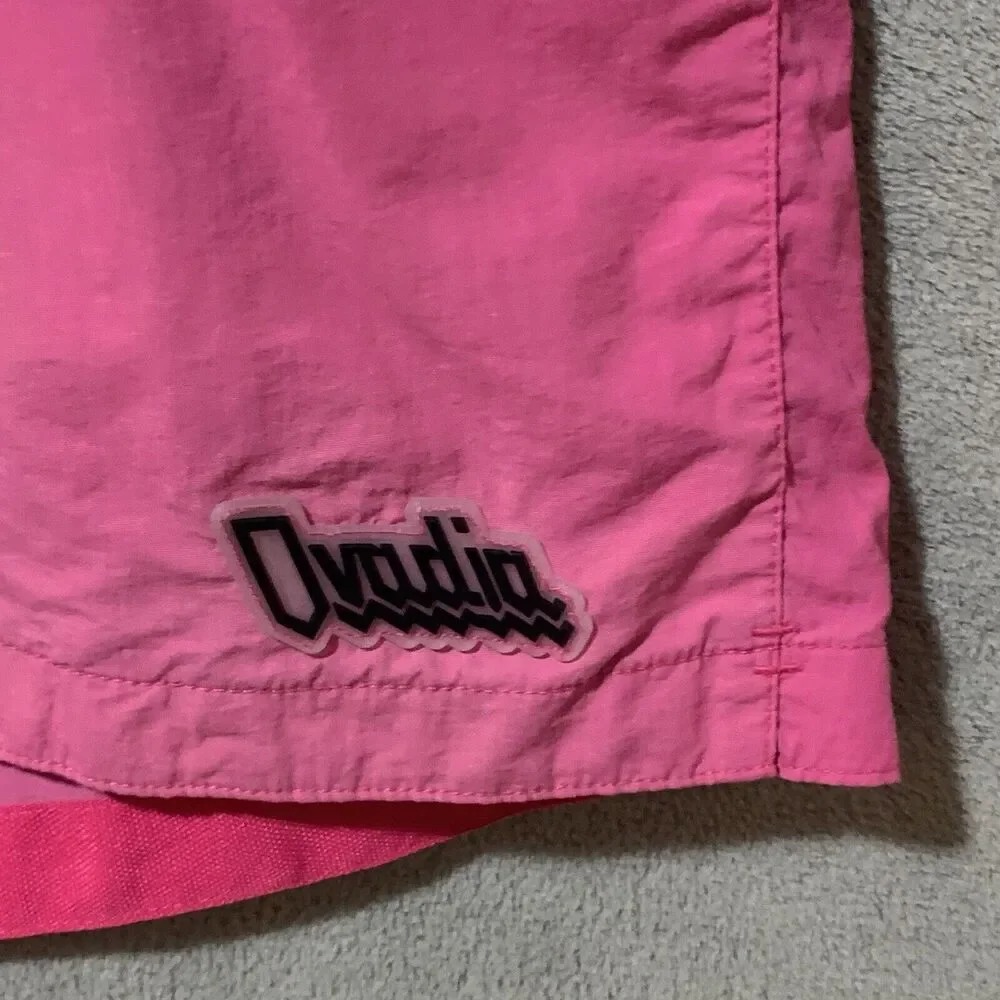 Ovadia & Sons Swim Trunks Men 2XL Hot Pink Mesh Lined Pockets Shorts Beach Pool